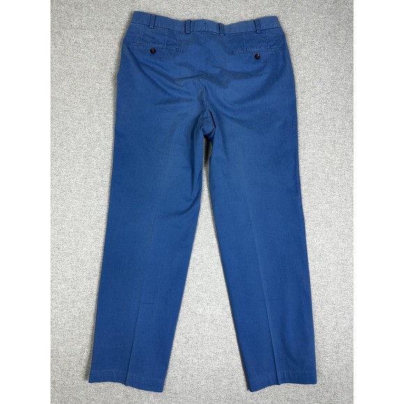 Hiltl Pants Mens 34x38 Blue Dayne-So Cotton Dress Chino Trousers Romania Faded - Picture 2 of 12